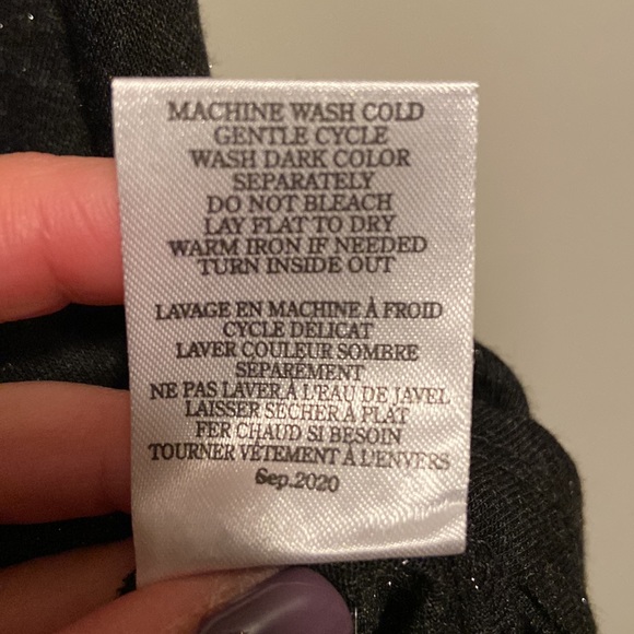 Z Supply black racer back tank with sparkle - Picture 5 of 6